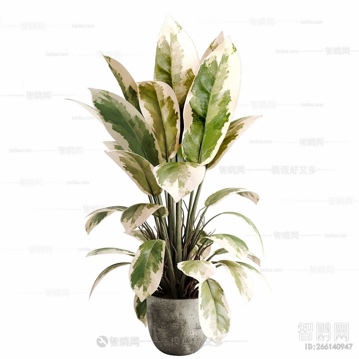 Modern Ground Green Plant Potted Plants