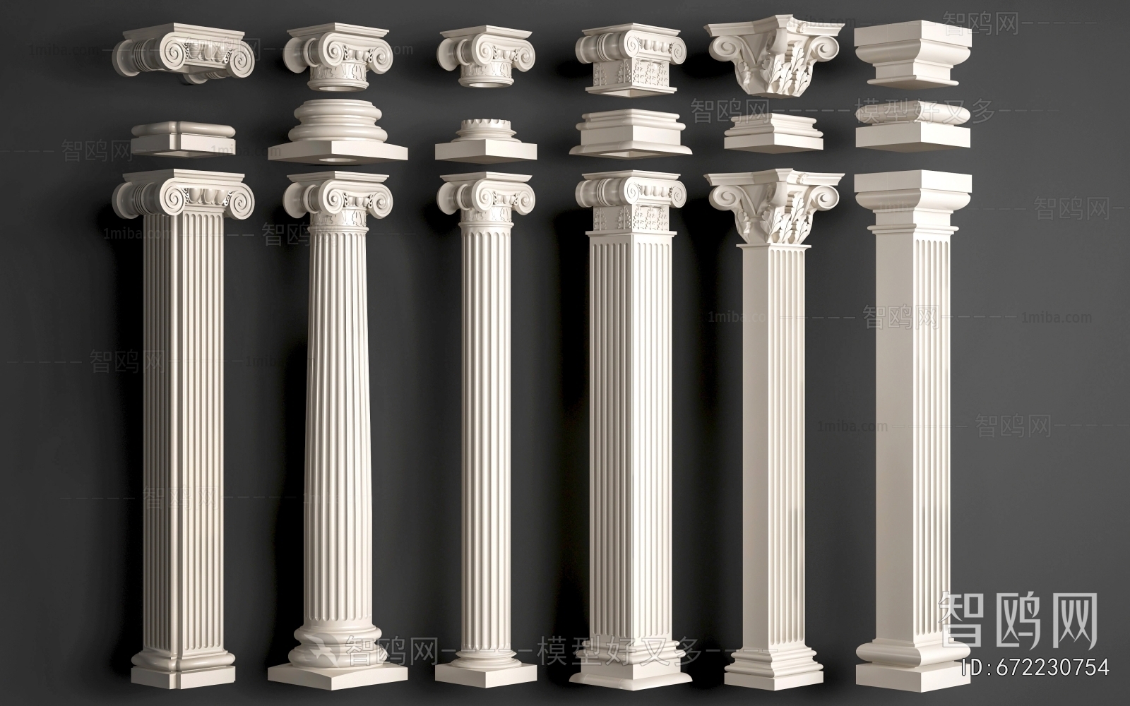 European Style Roman Pillar
