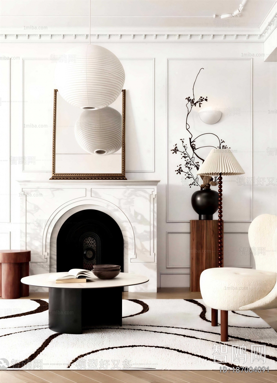 French Style Fireplace