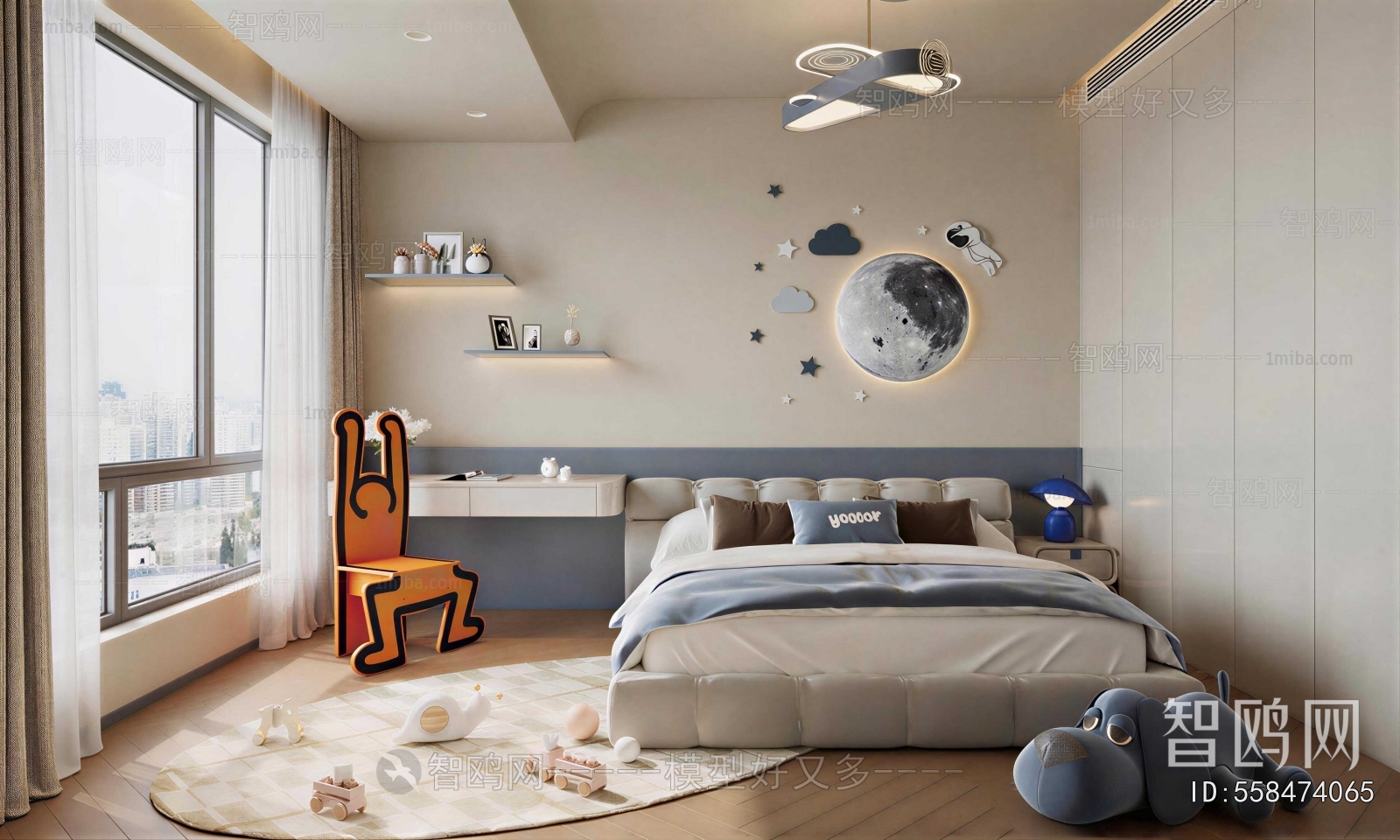 Modern Boy's Room And Son's Room