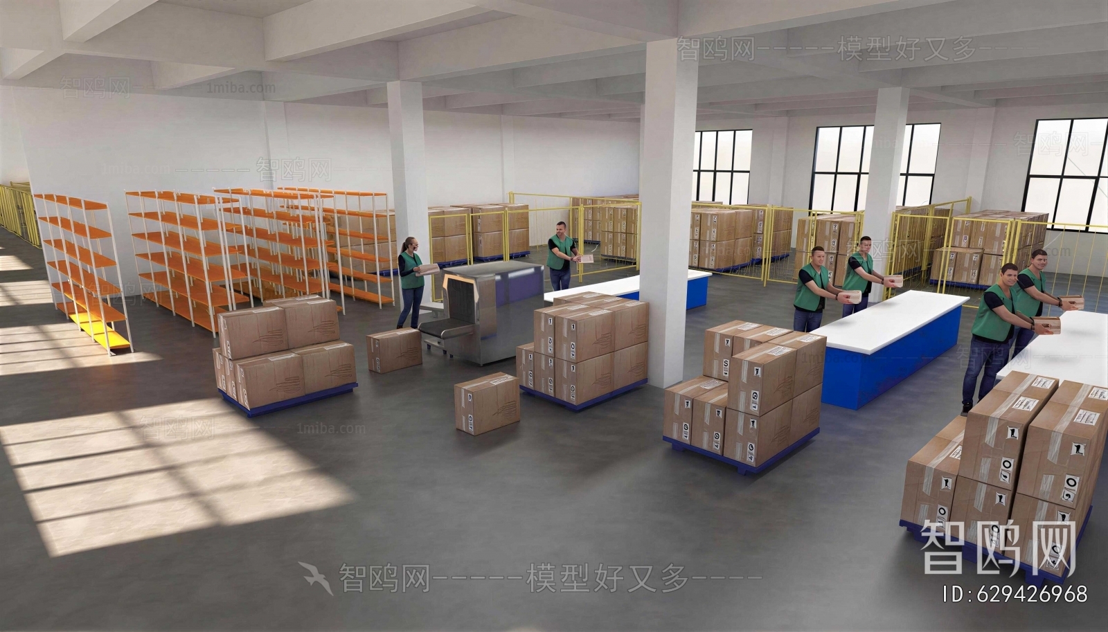 Modern Factory Floor/warehouse