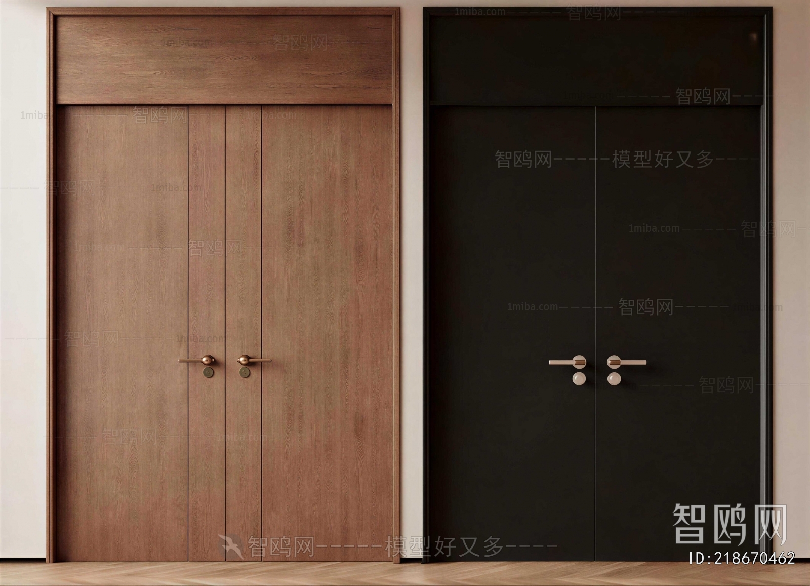 Modern Double Door