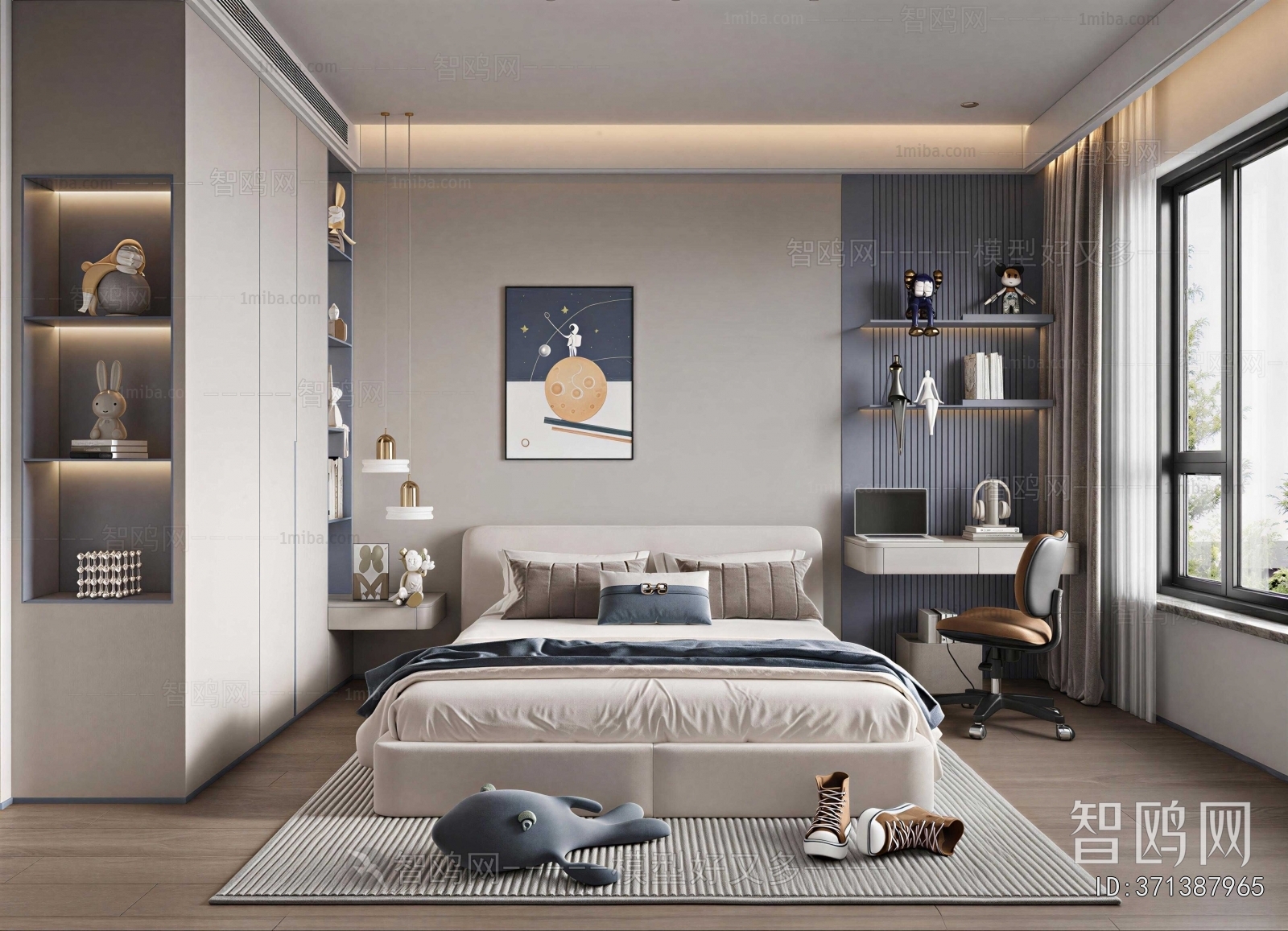 Modern Boy's Room And Son's Room
