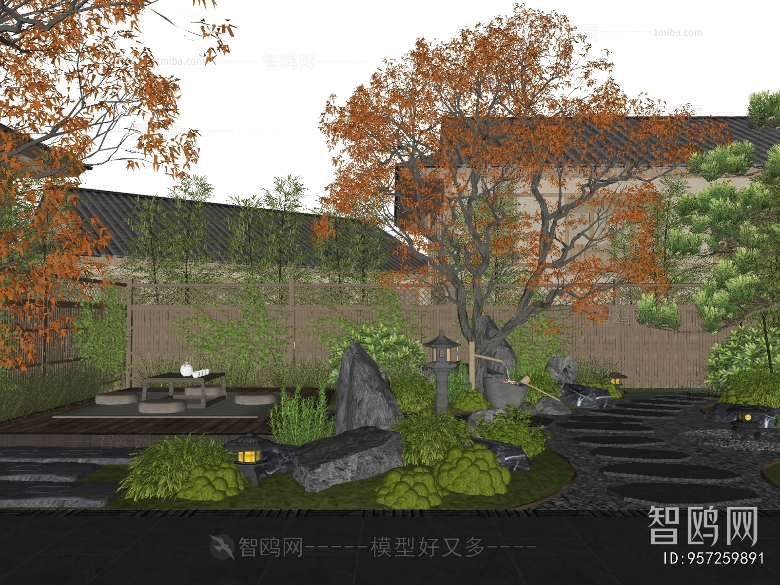 New Chinese Style Courtyard/landscape