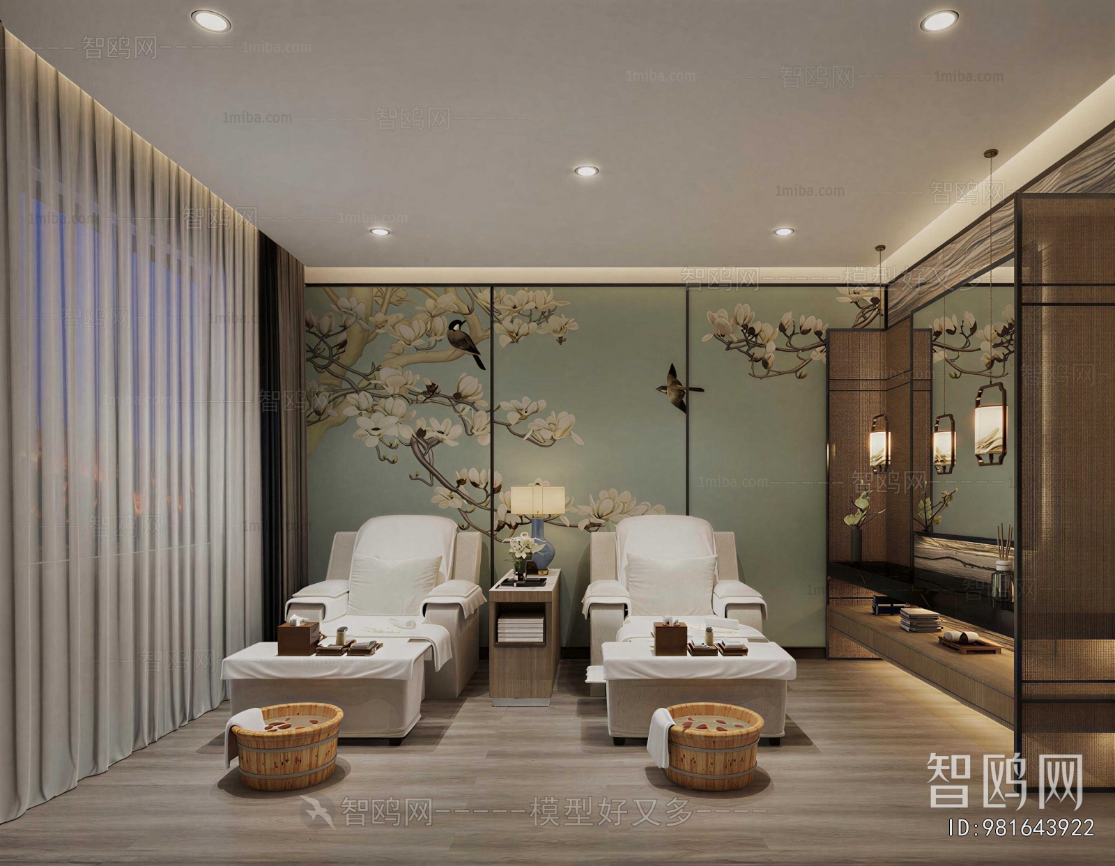 New Chinese Style SPA Foot Bath