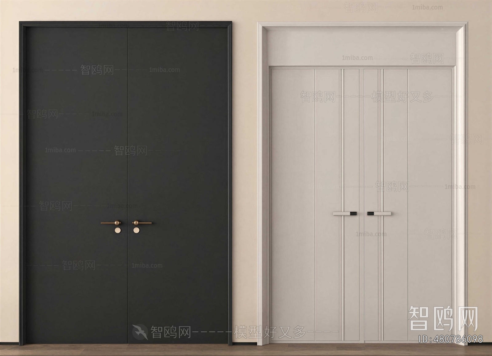 Modern Double Door