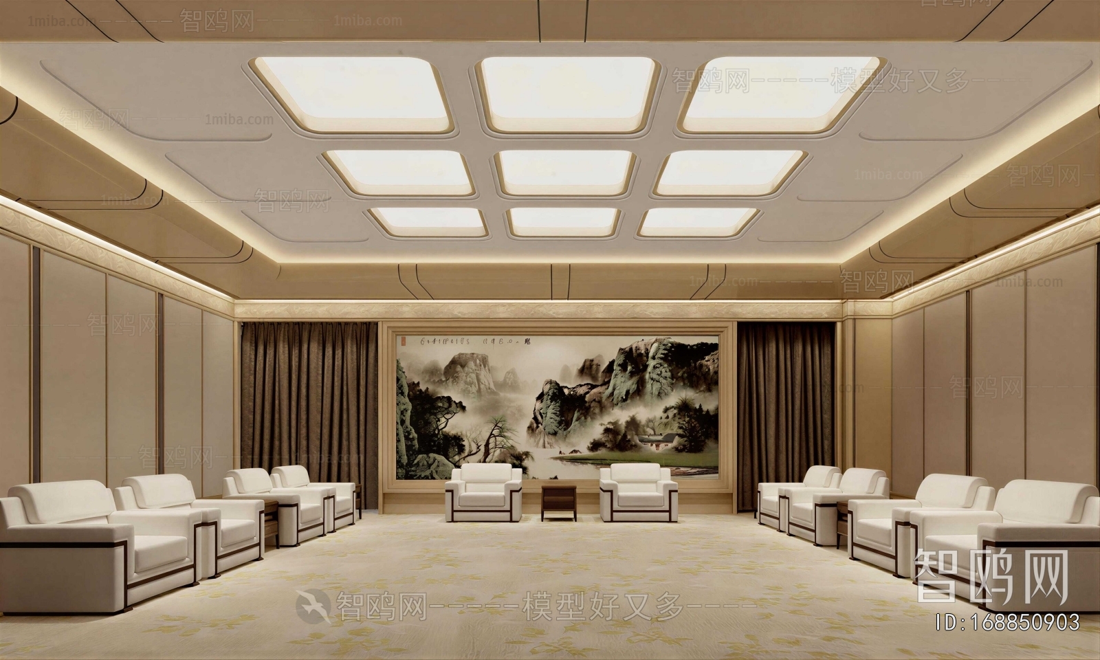 New Chinese Style Reception Room