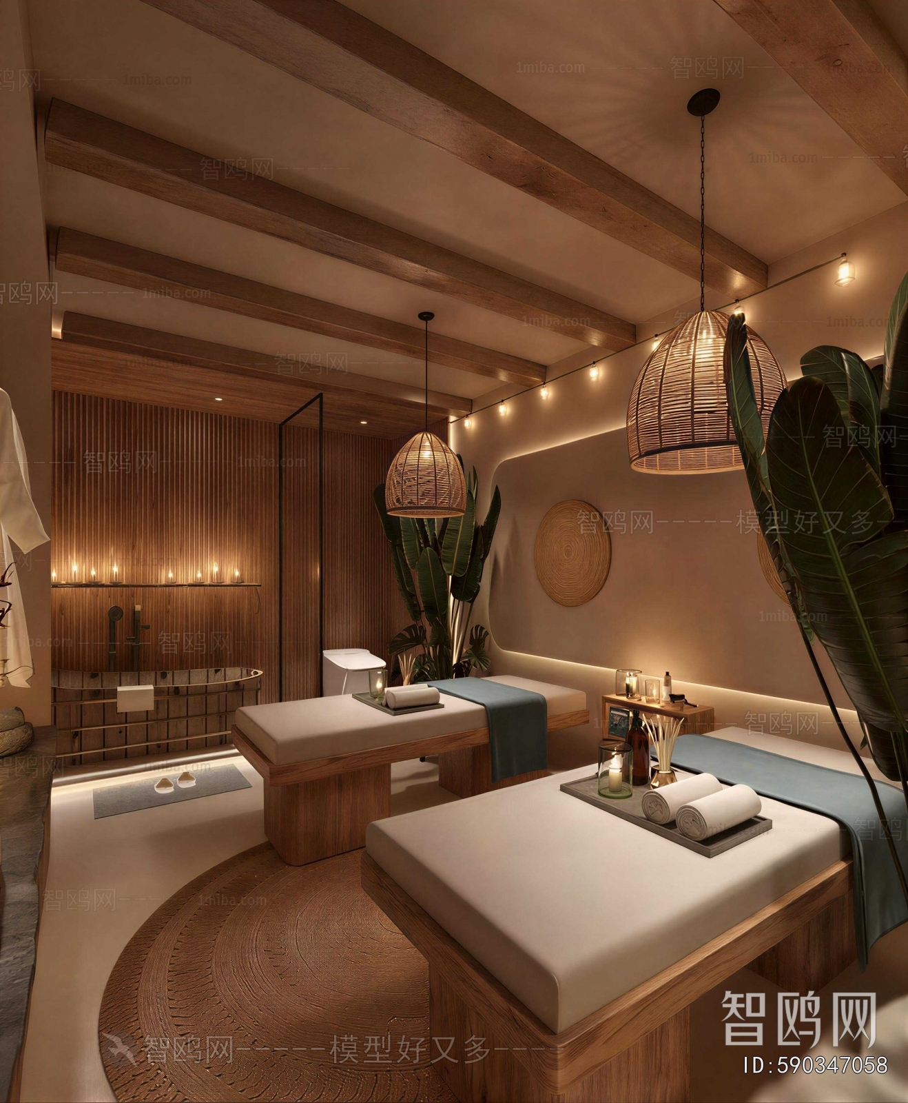 Wabi-sabi Style SPA Foot Bath