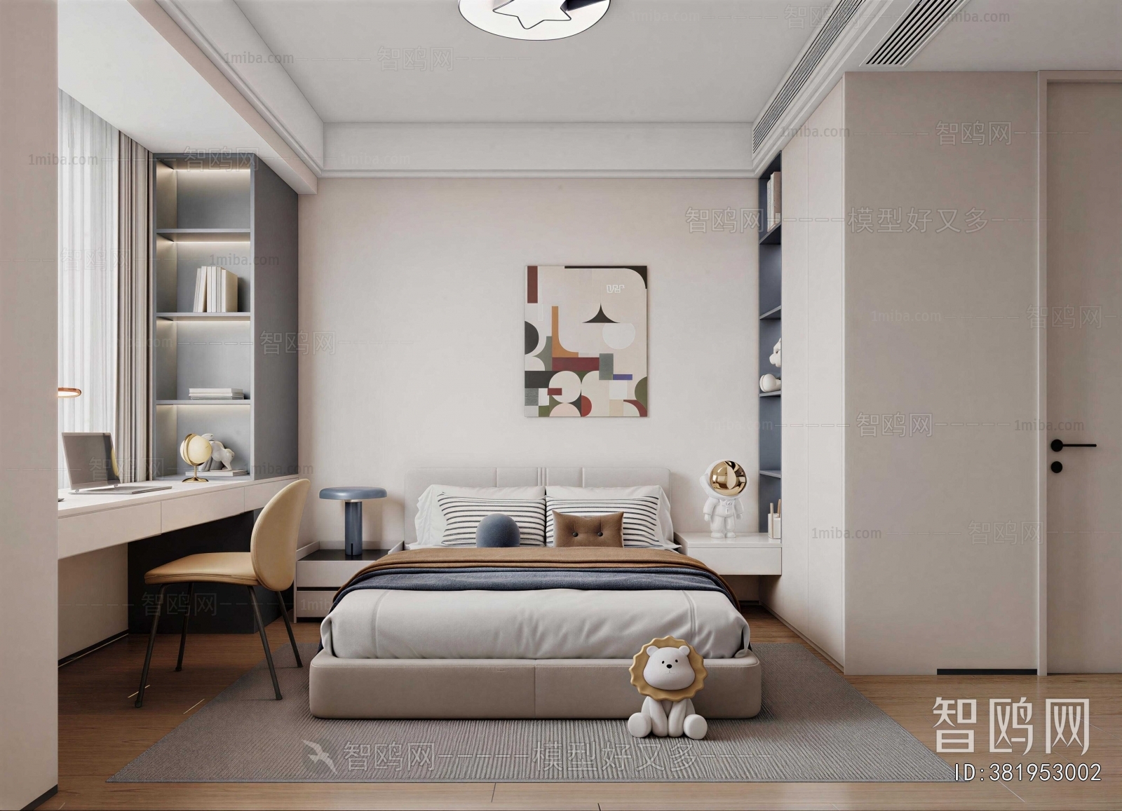 Modern Boy's Room And Son's Room