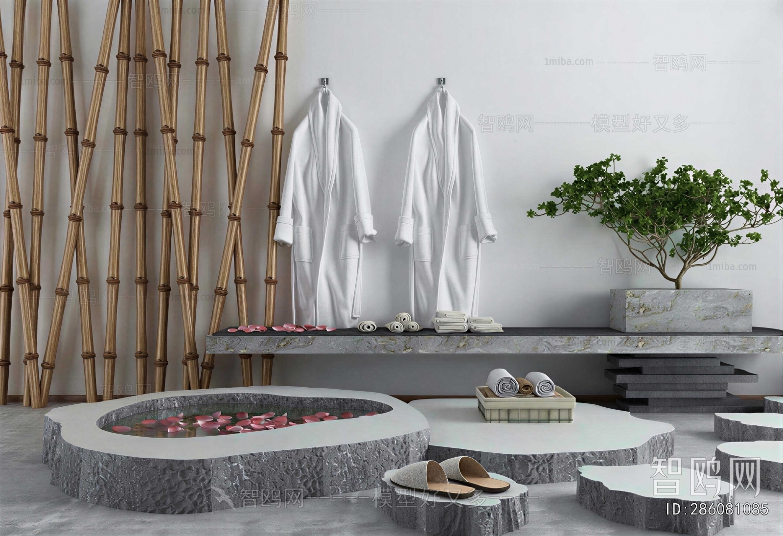 New Chinese Style Rockery Waterscape