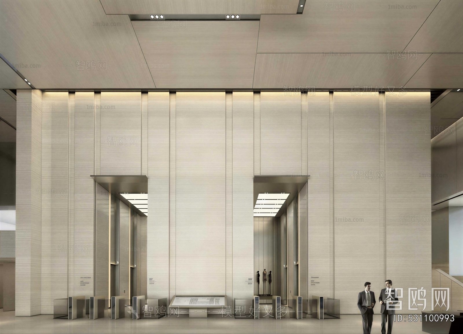 Modern Office Elevator Hall