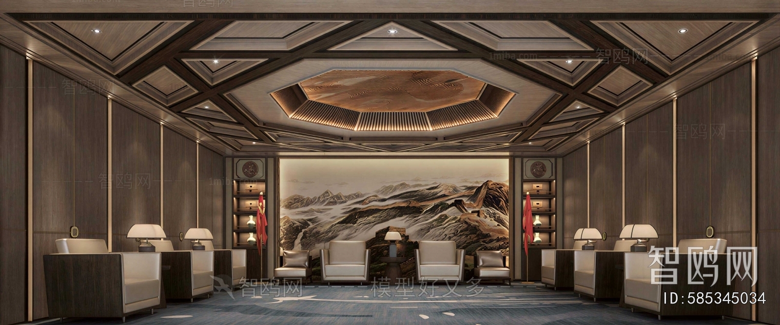 New Chinese Style Reception Room