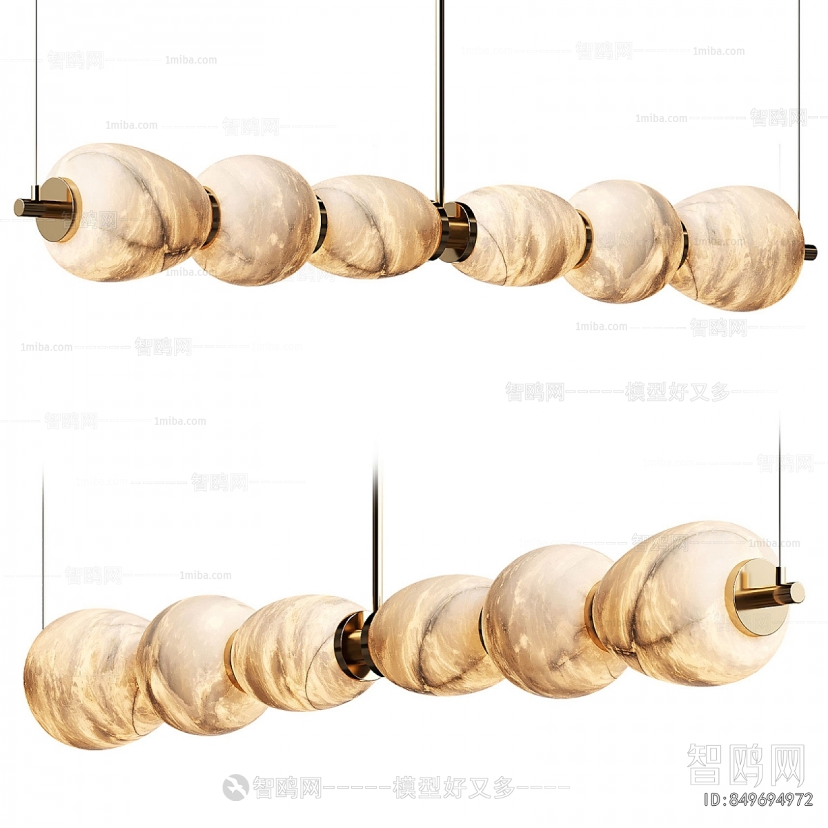 Modern Long Chandelier