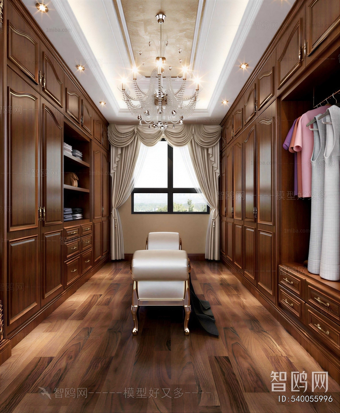 European Style Clothes Storage Area