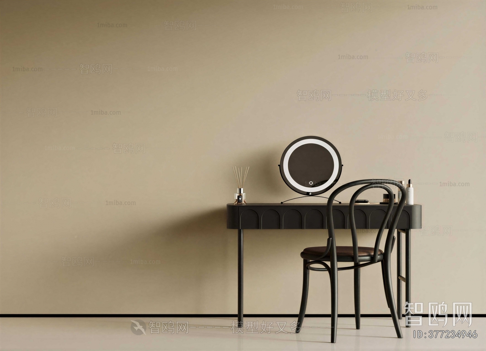 French Style Computer Desk And Chair