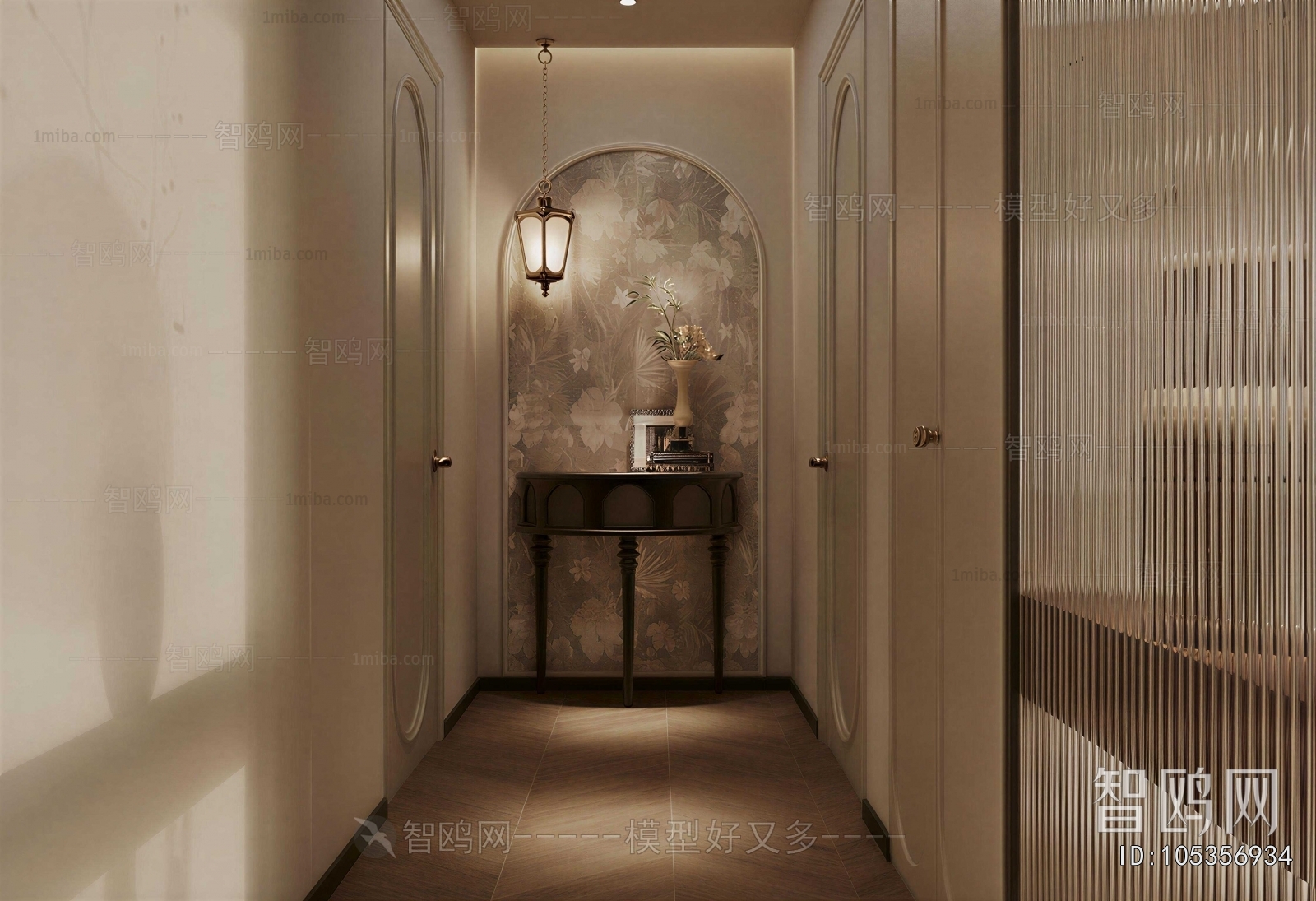 French Style Hallway