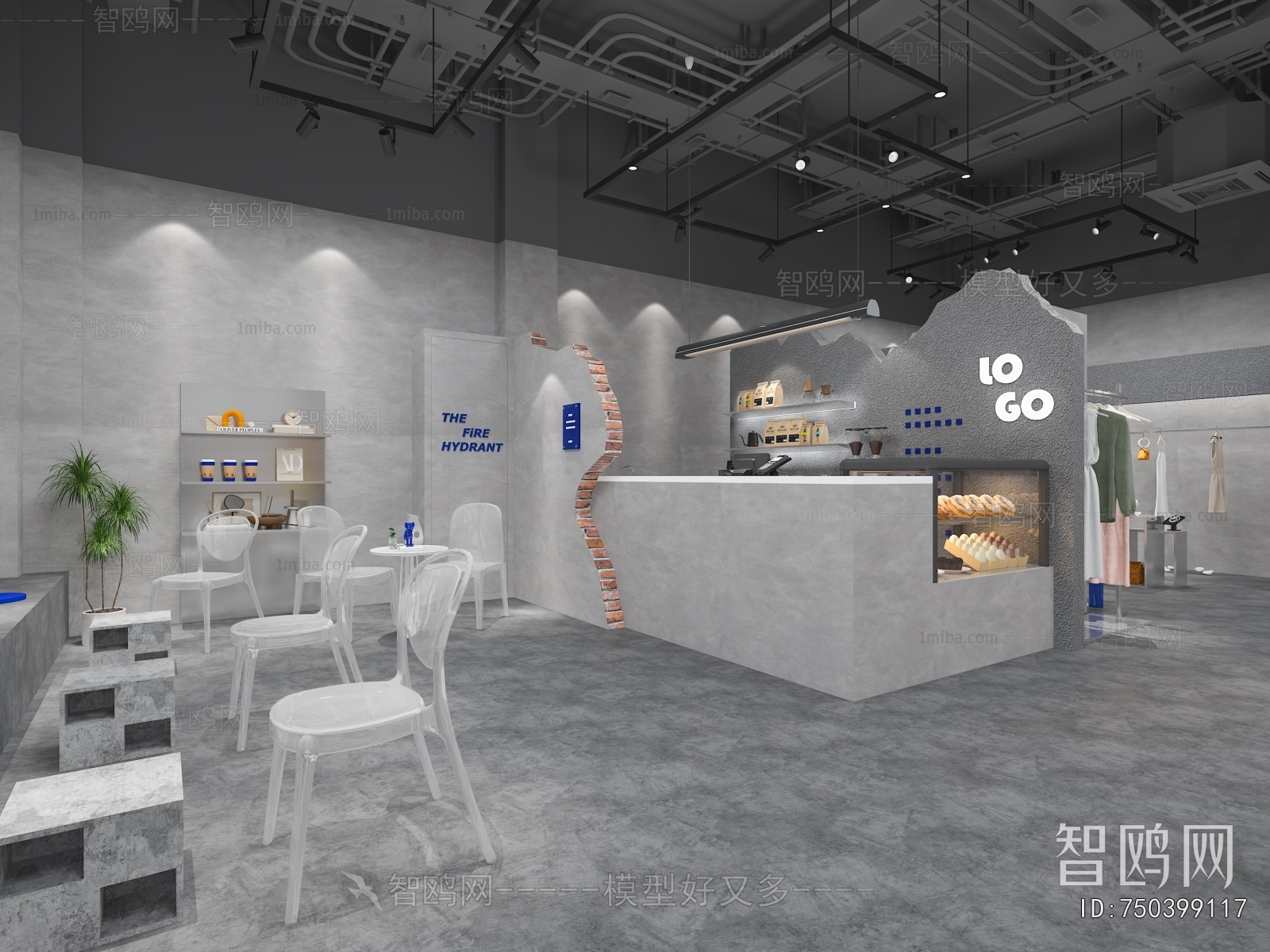 Industrial Style Clothing Store