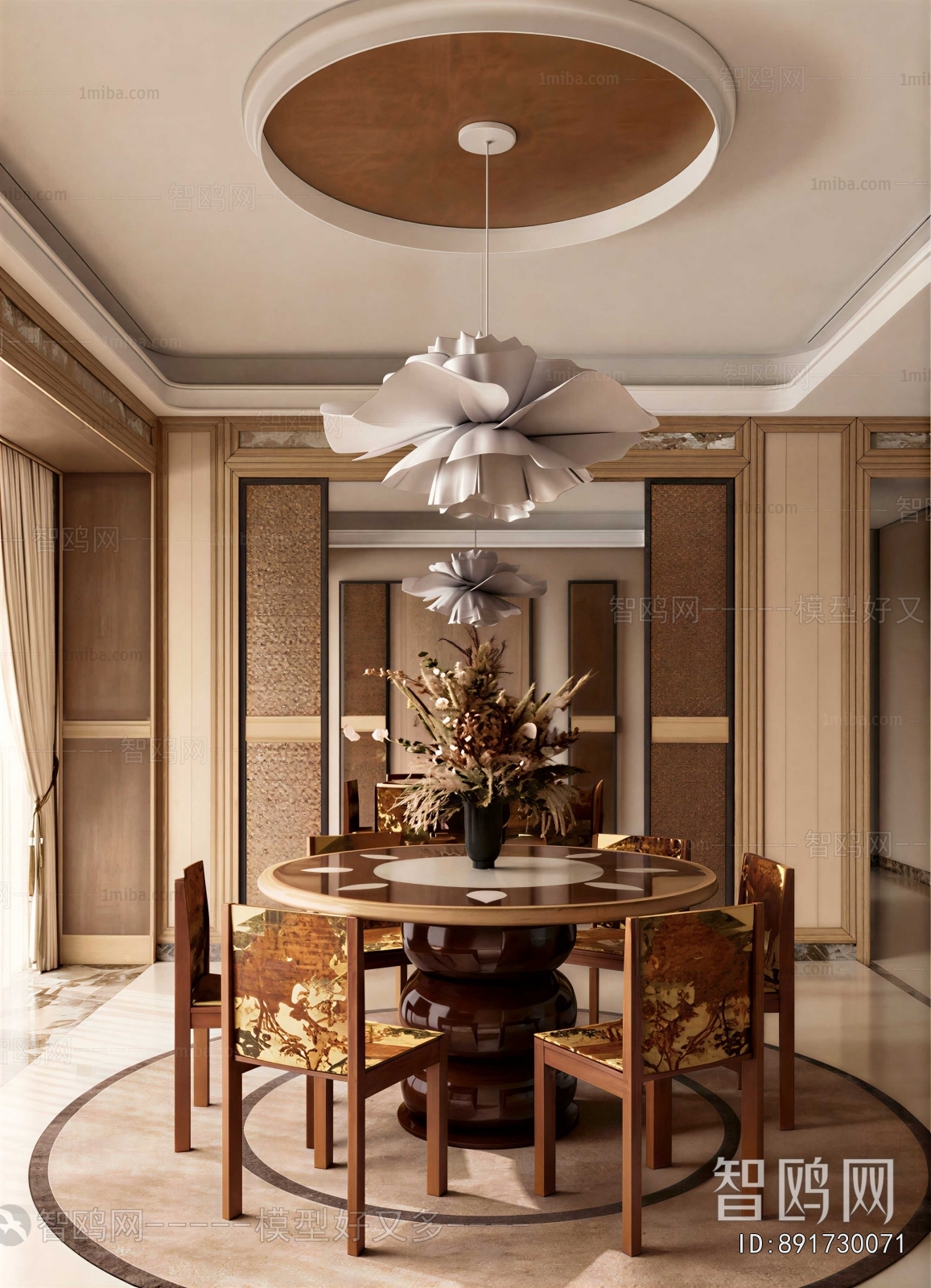 New Chinese Style Dining Room