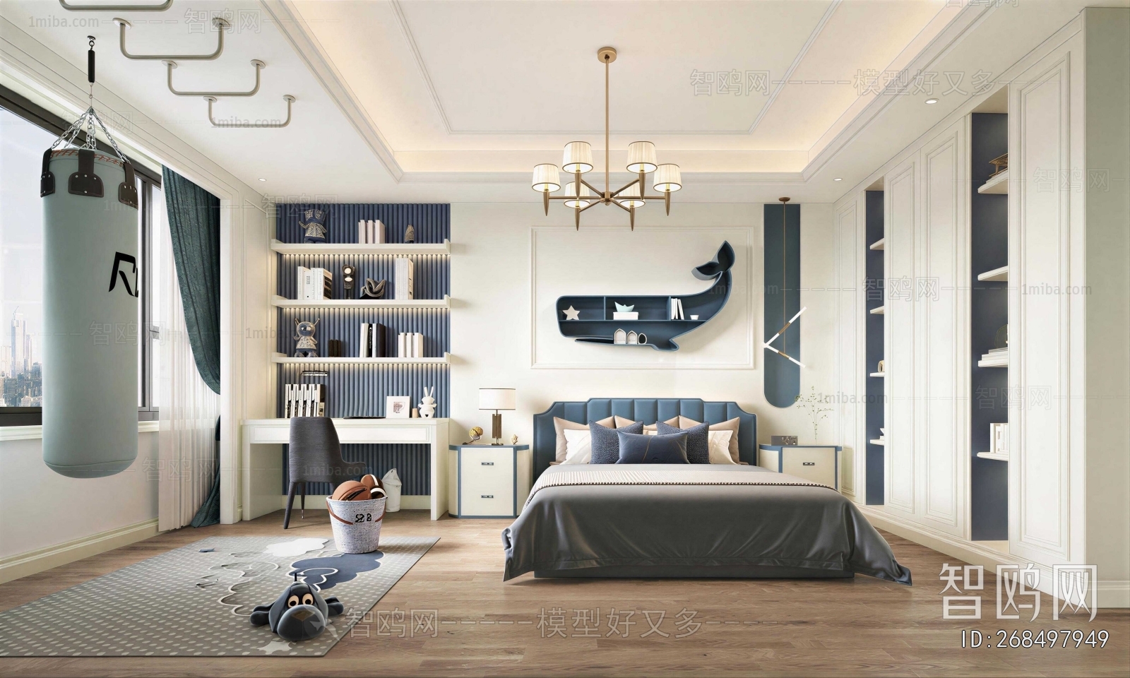Modern Boy's Room And Son's Room