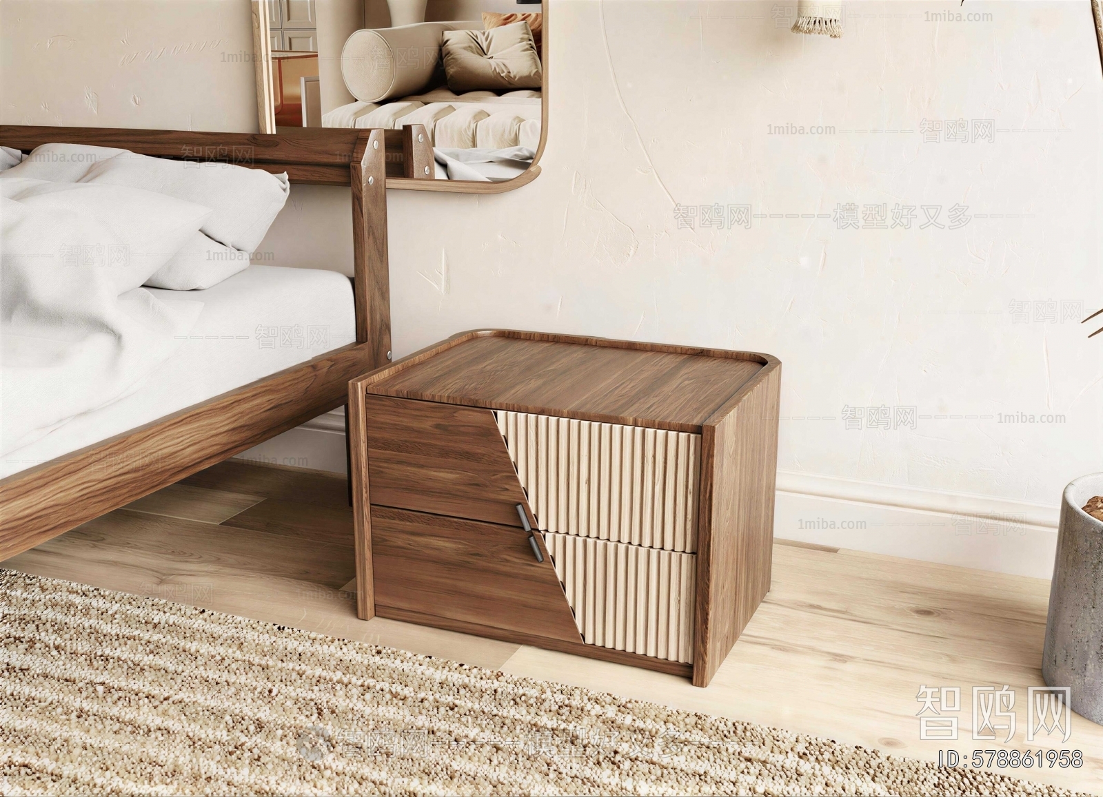 Modern Bedside Cupboard