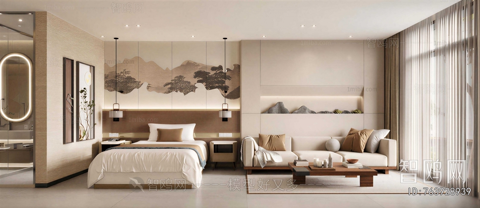 New Chinese Style Guest Room