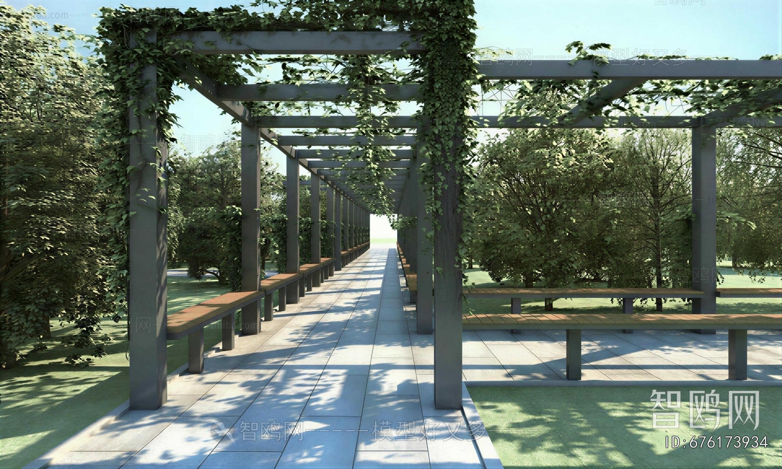 Modern Park Landscape