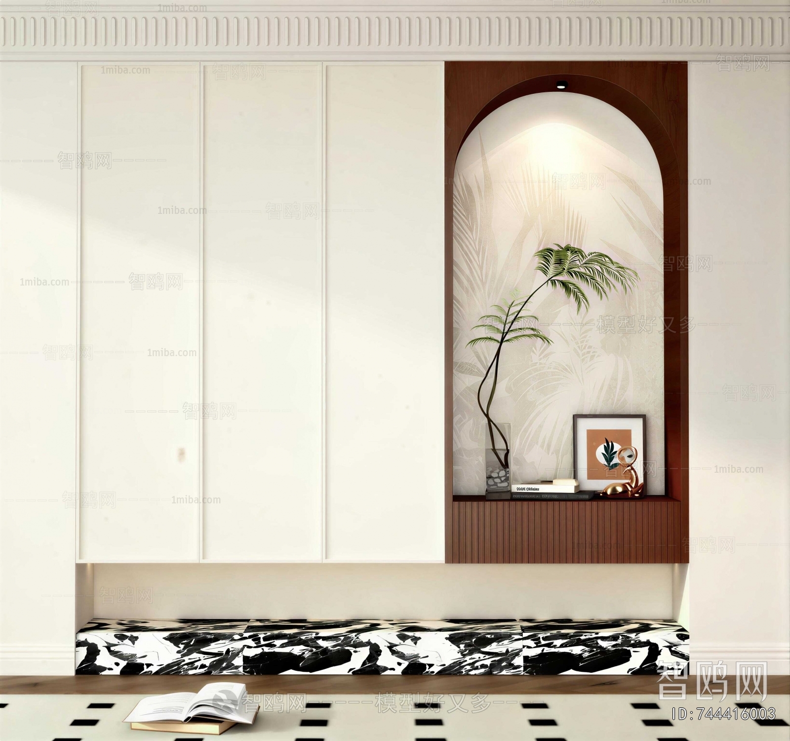 French Style Entrance Cabinet