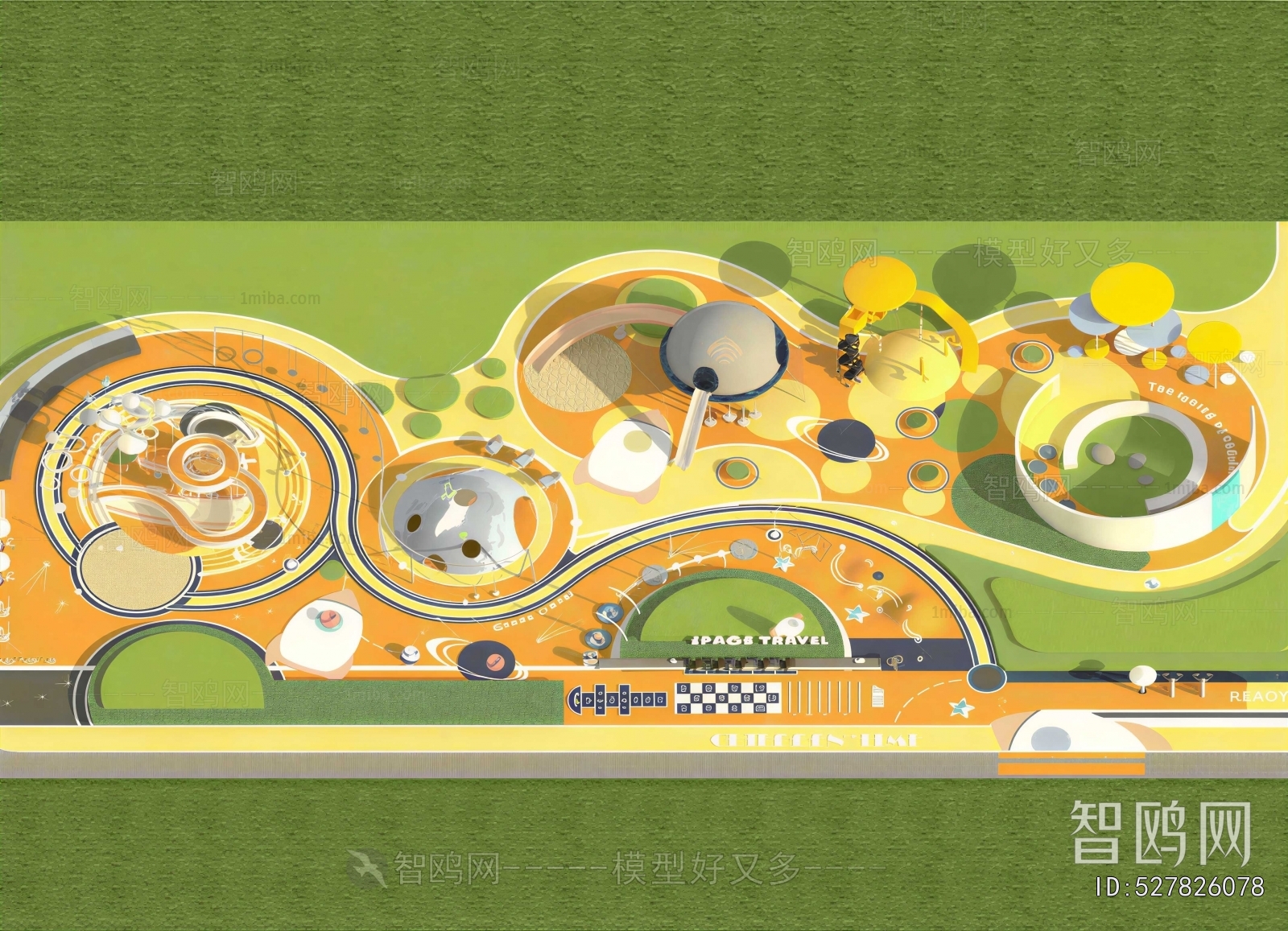 Modern Architectural Bird's-eye View Planning