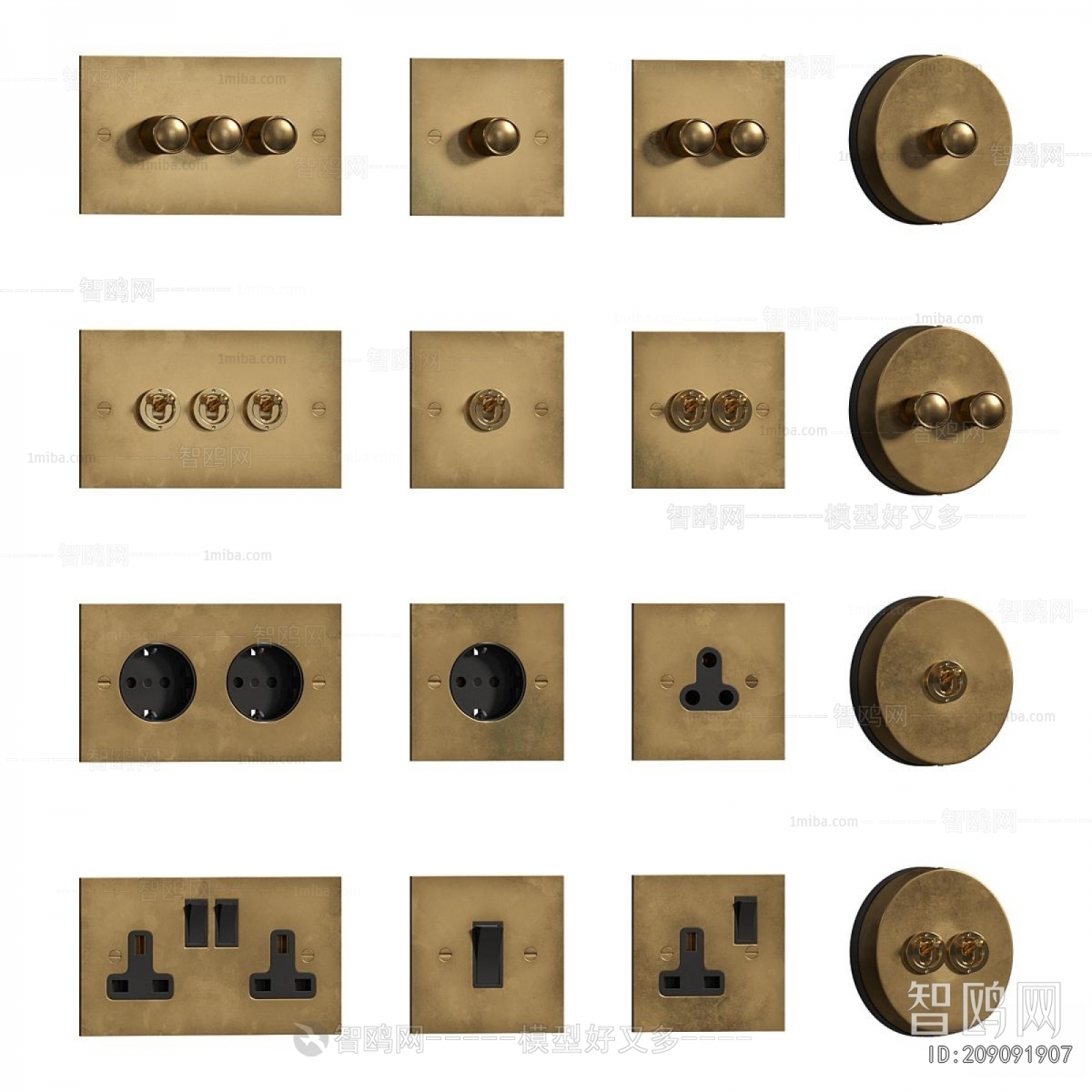Modern Switch Socket Panel