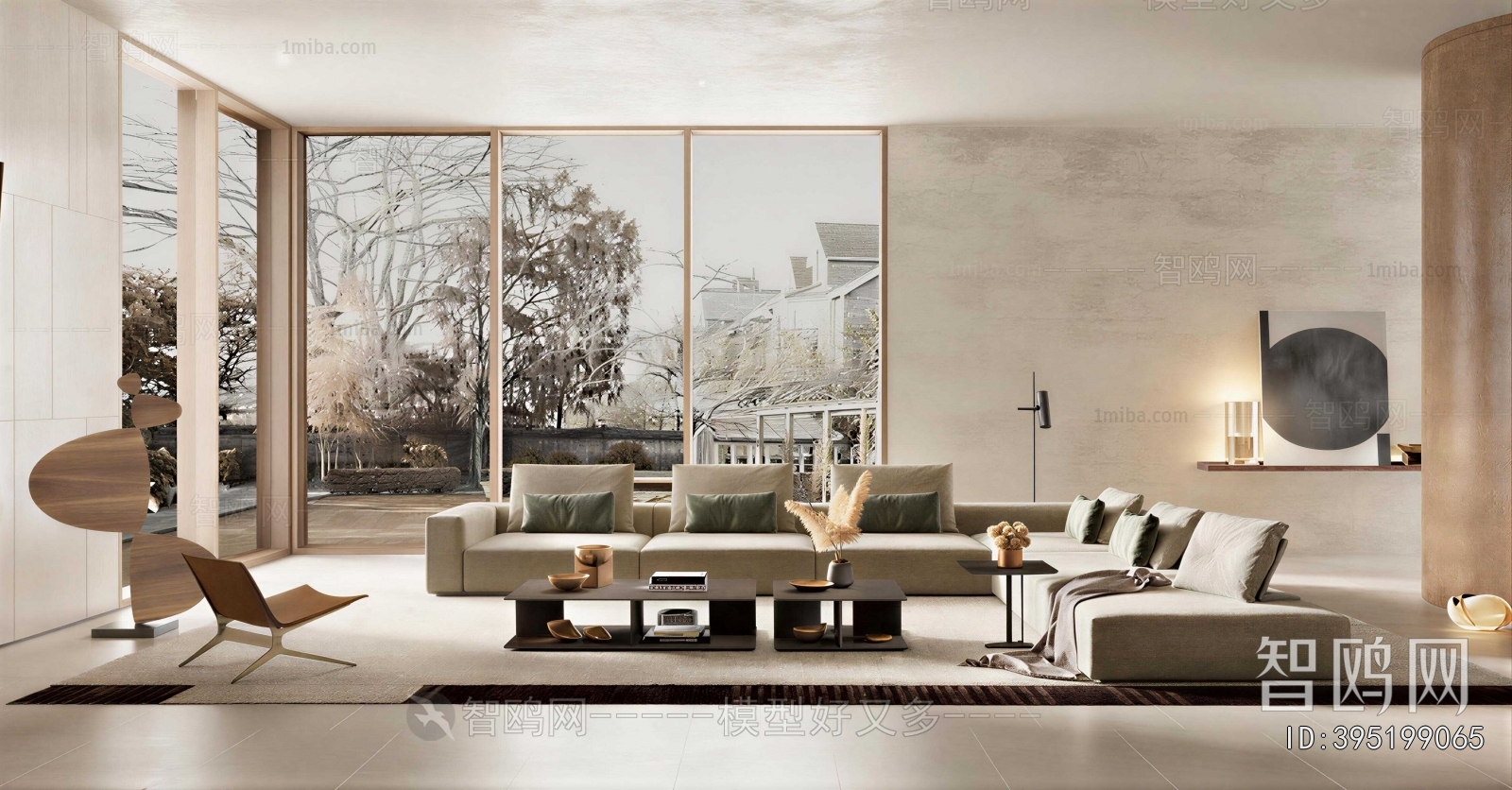 Wabi-sabi Style A Living Room