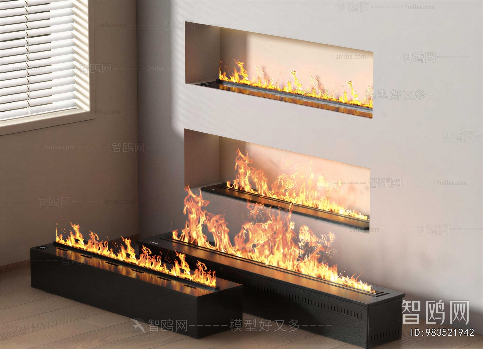 Modern Electronic Fireplace