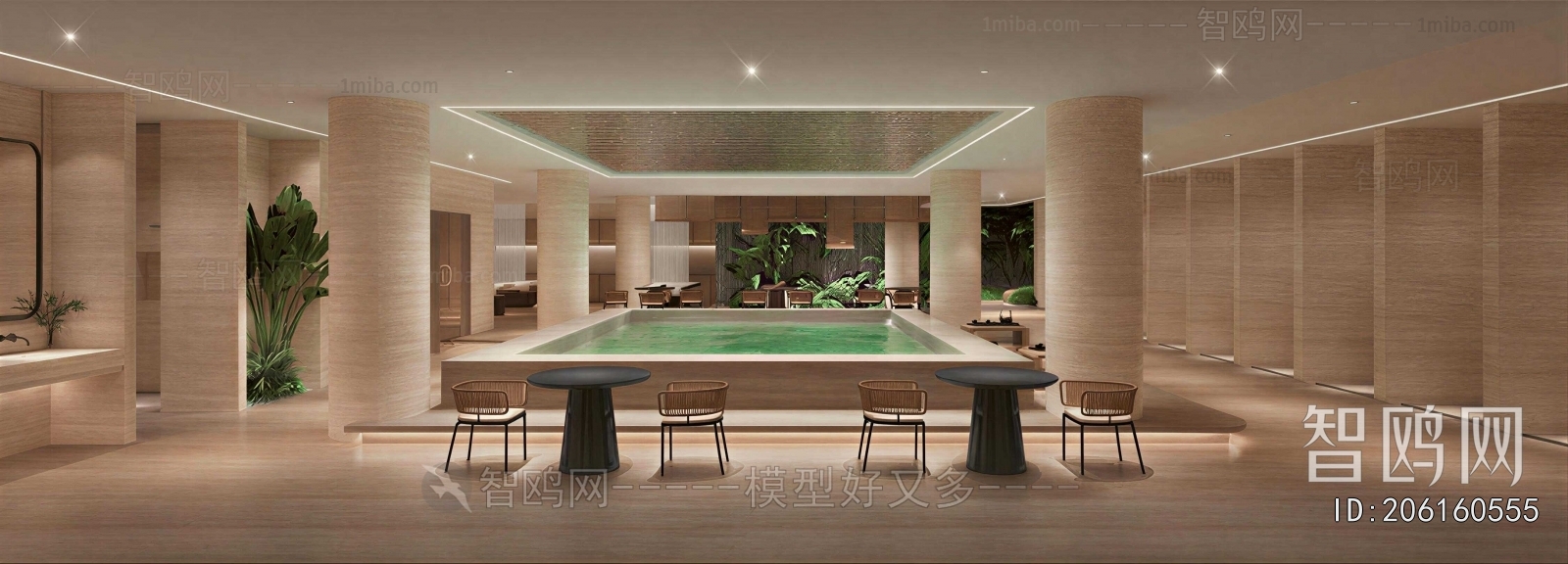 Wabi-sabi Style Bath Center