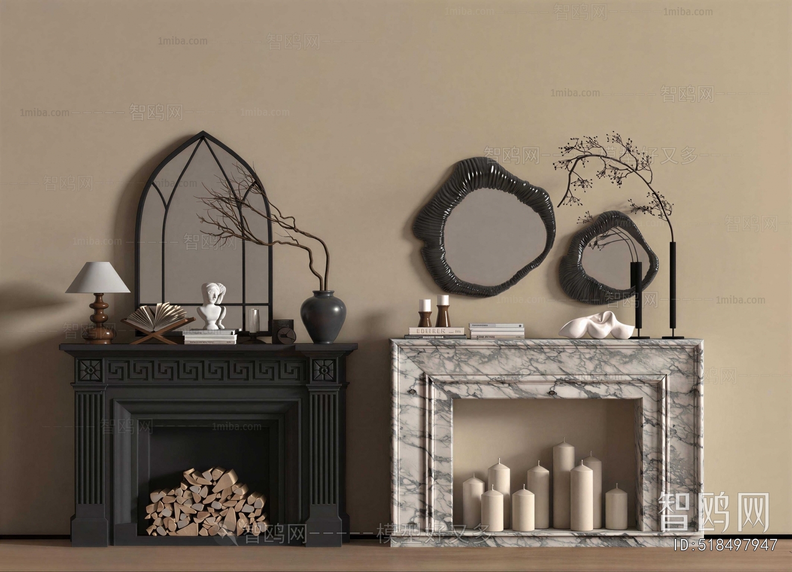 French Style Fireplace
