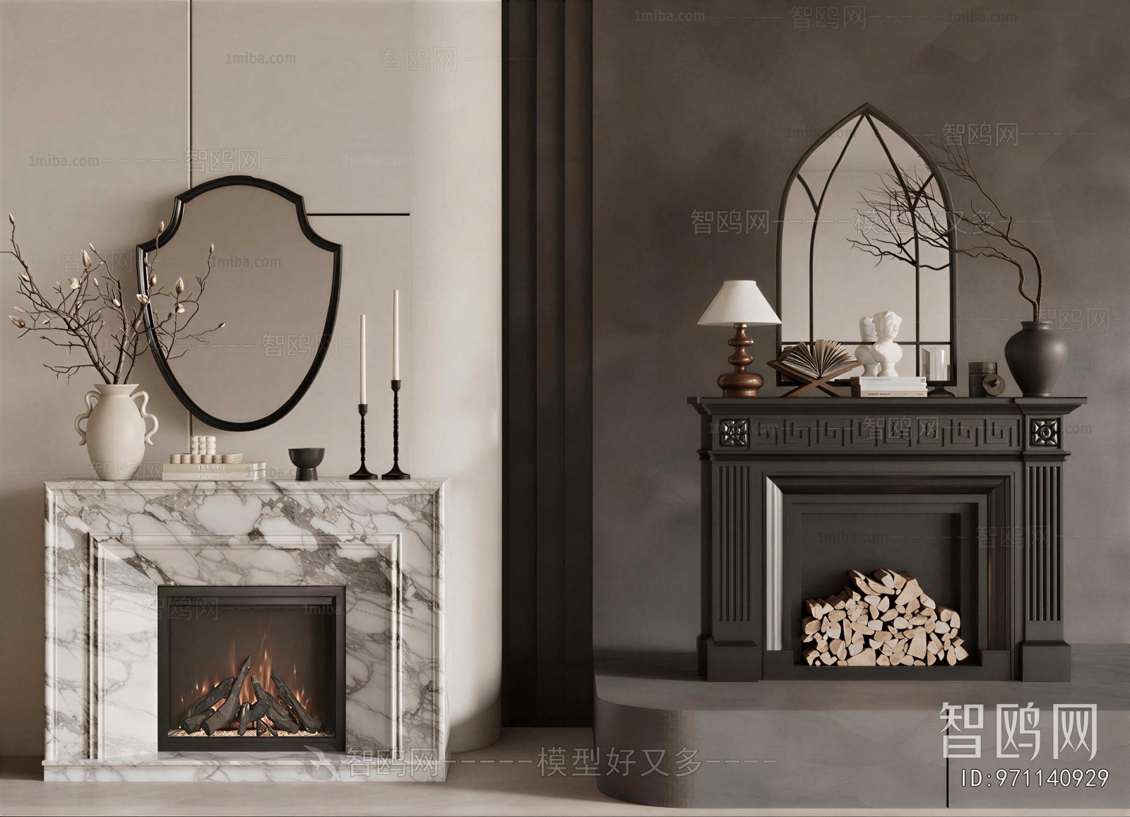 French Style Fireplace