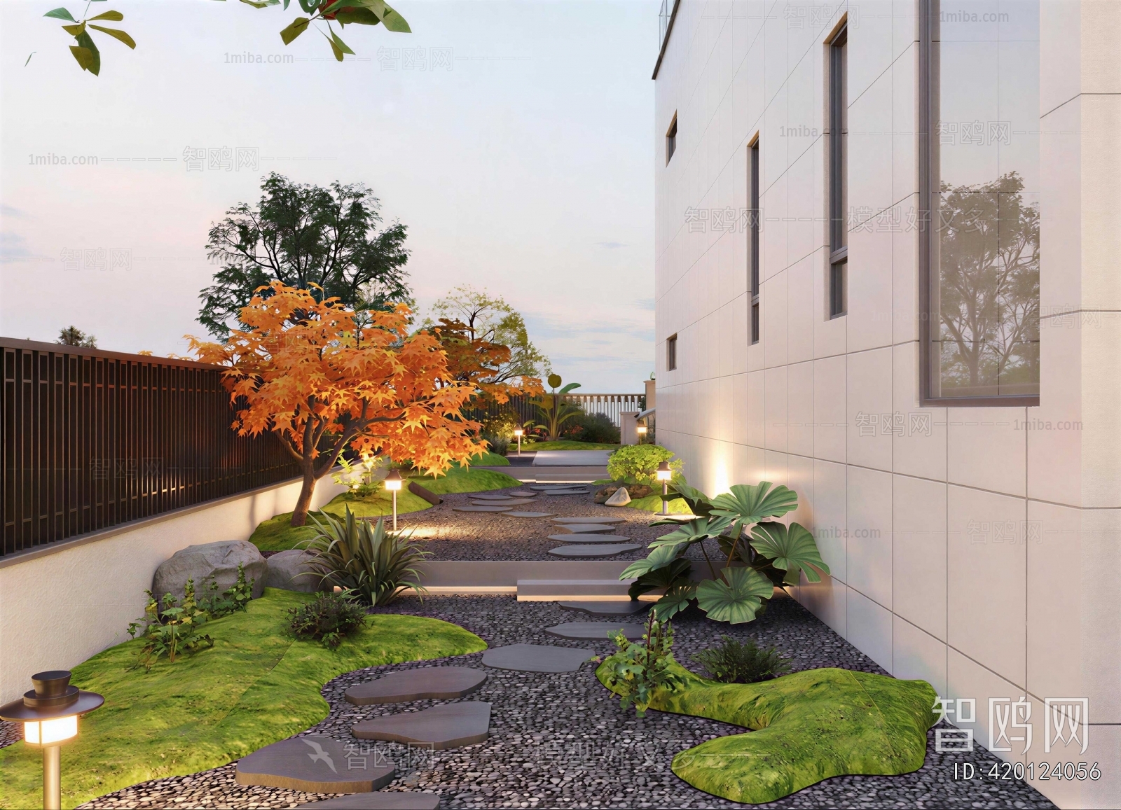 New Chinese Style Courtyard/landscape