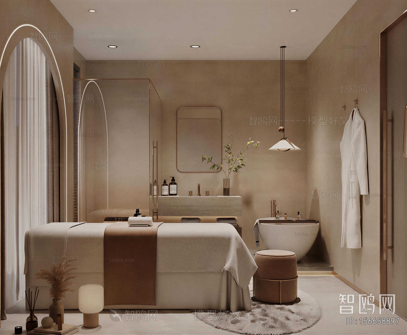 Wabi-sabi Style SPA Foot Bath