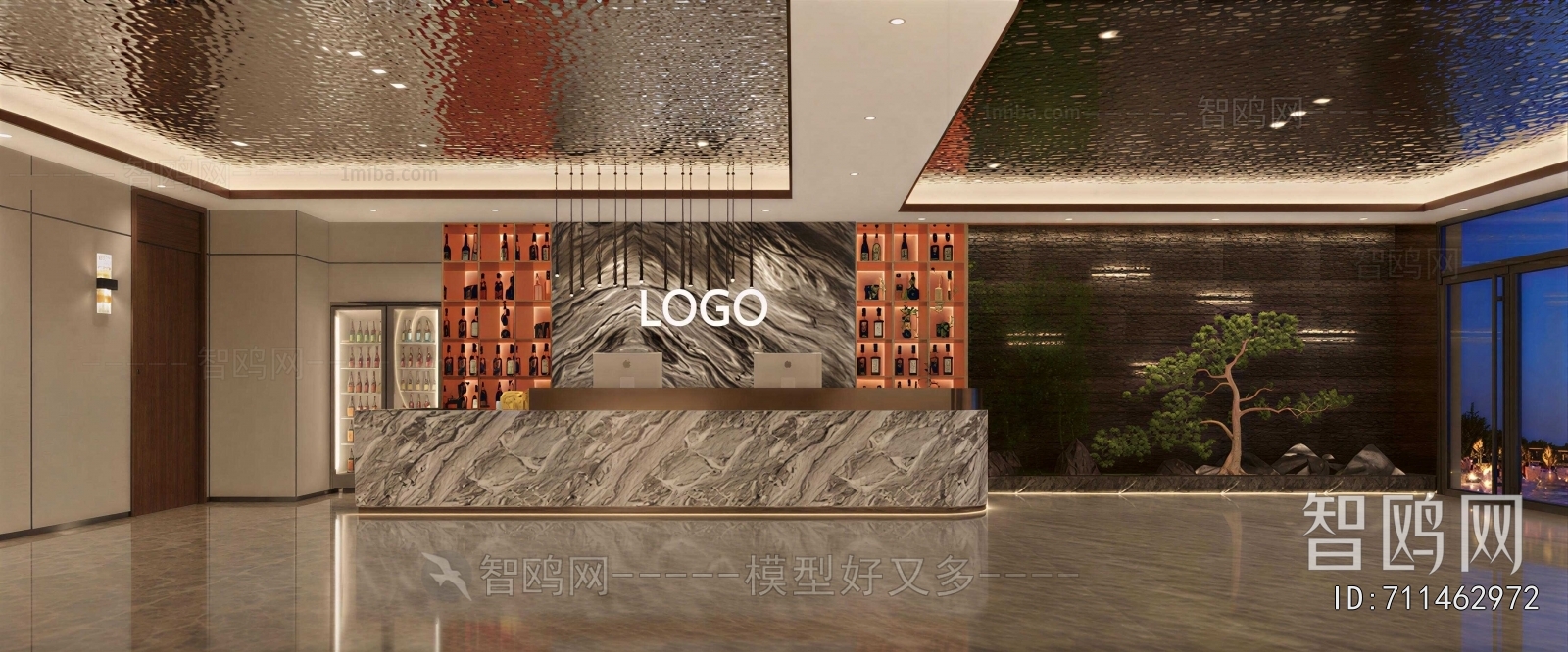 New Chinese Style Lobby Hall