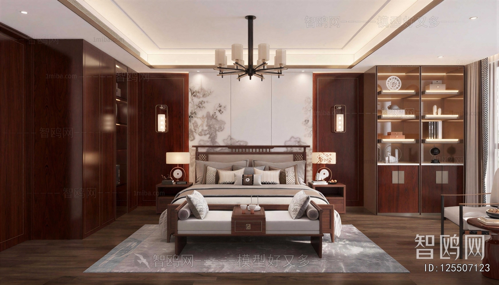 New Chinese Style Bedroom