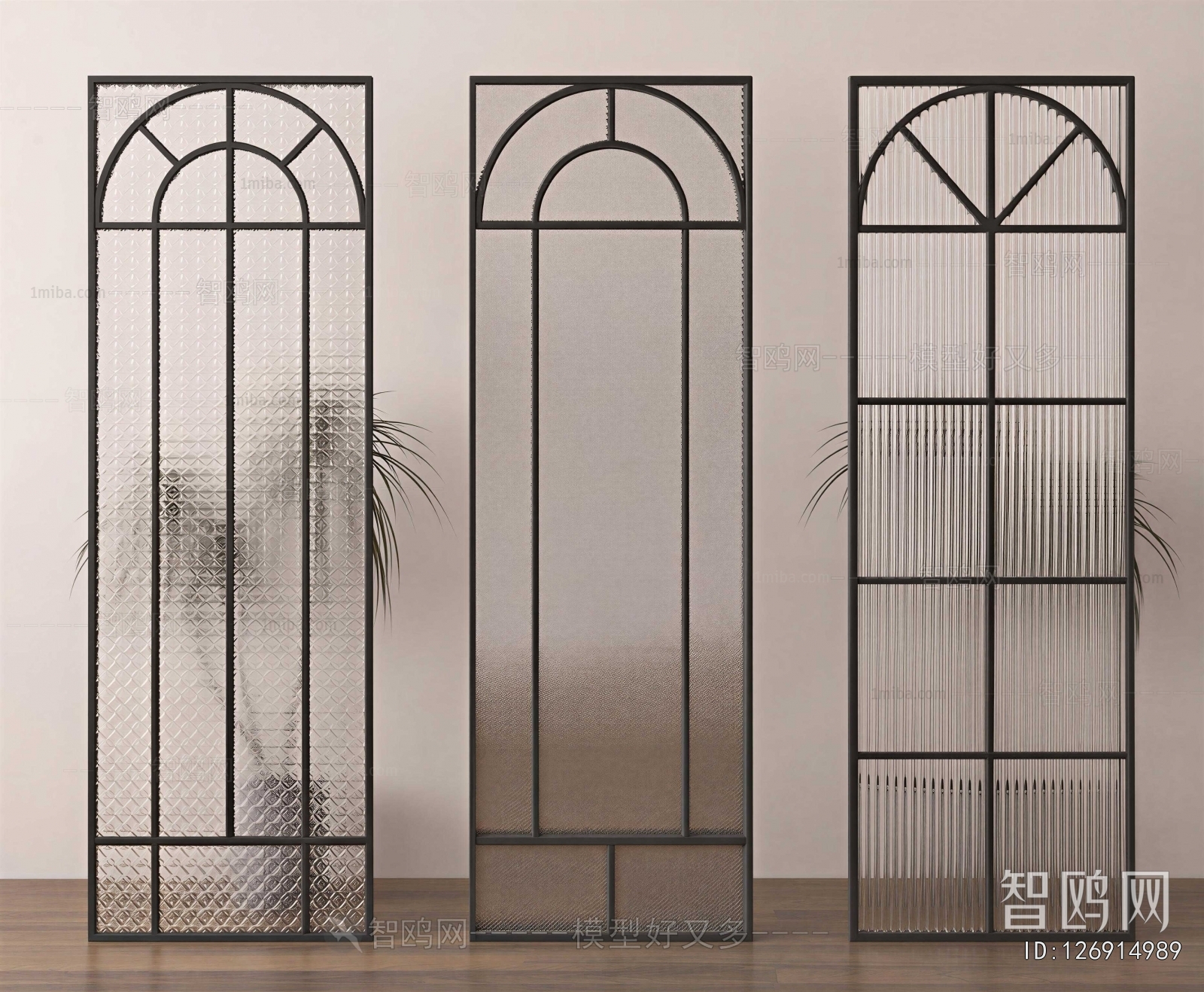 French Style Glass Screen Partition