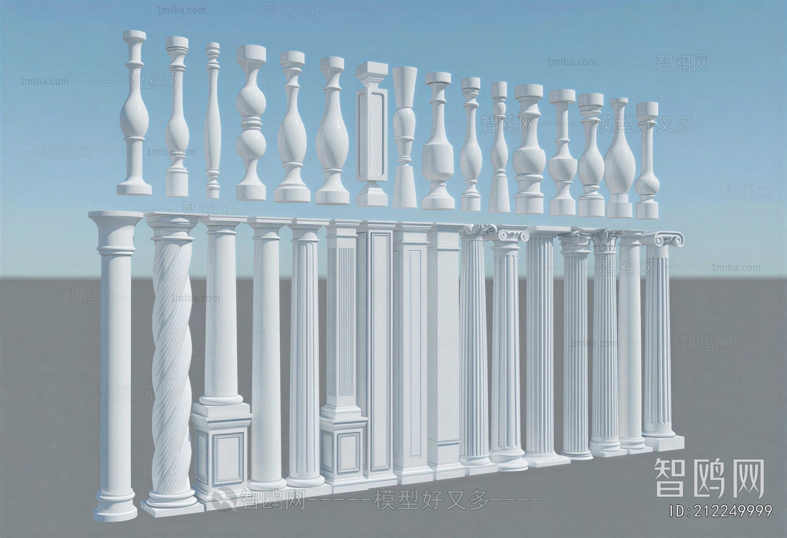 European Style Roman Pillar