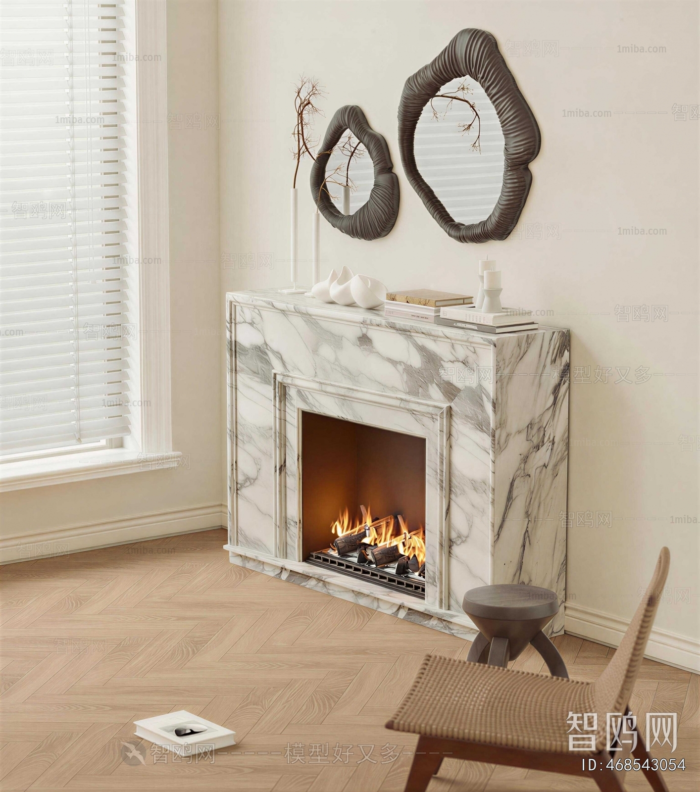 French Style Fireplace