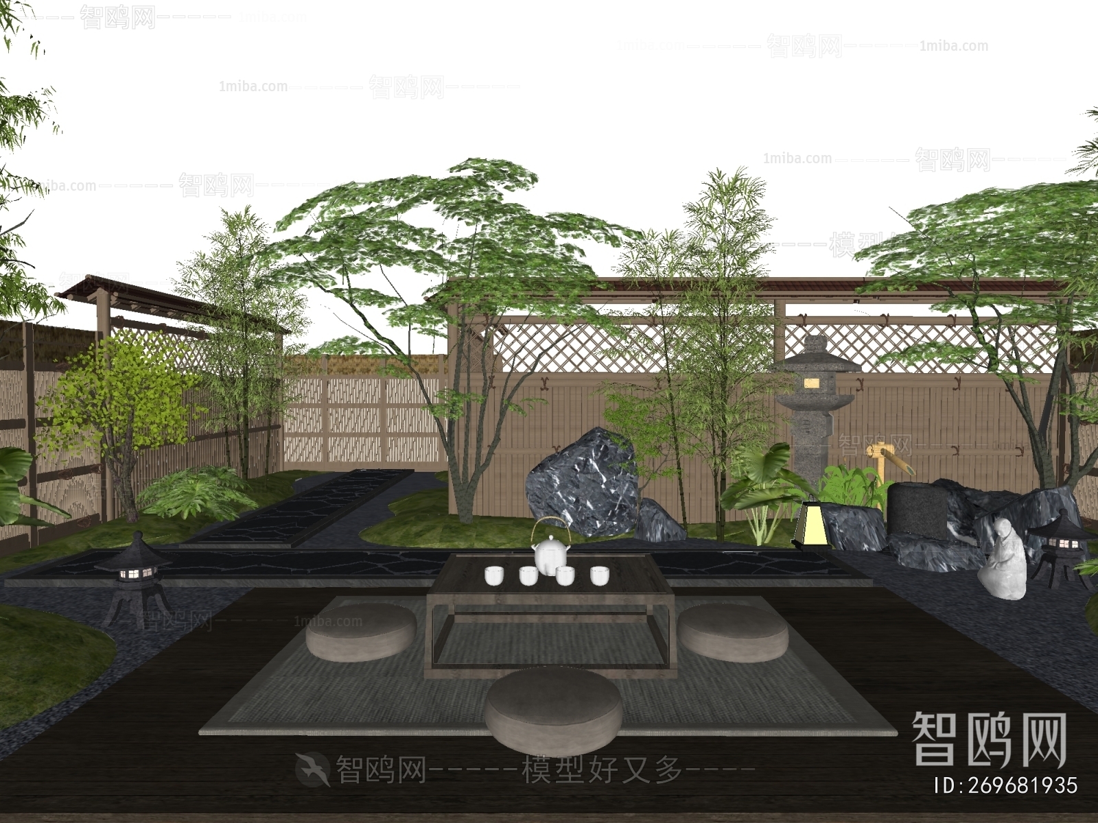 New Chinese Style Courtyard/landscape