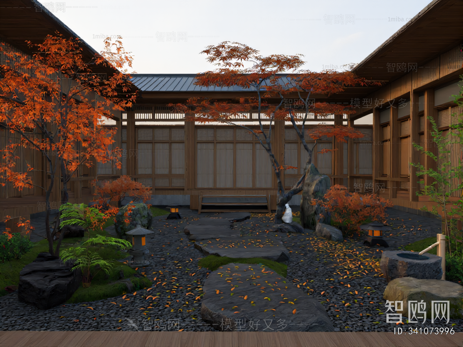 New Chinese Style Courtyard/landscape