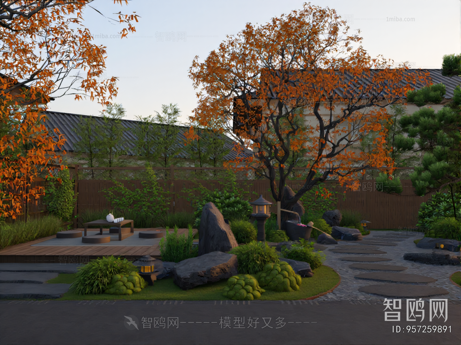 New Chinese Style Courtyard/landscape