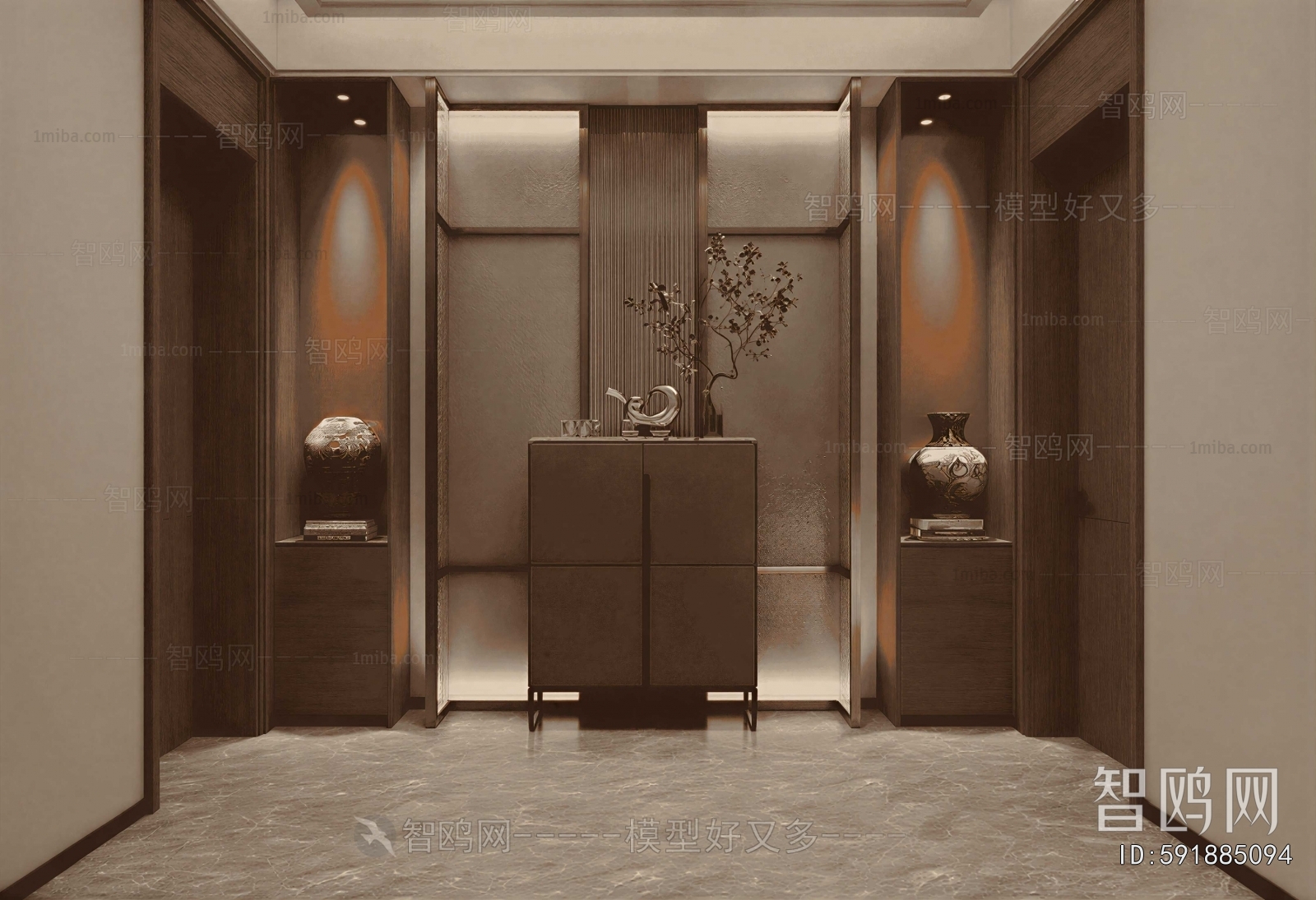 New Chinese Style Hallway