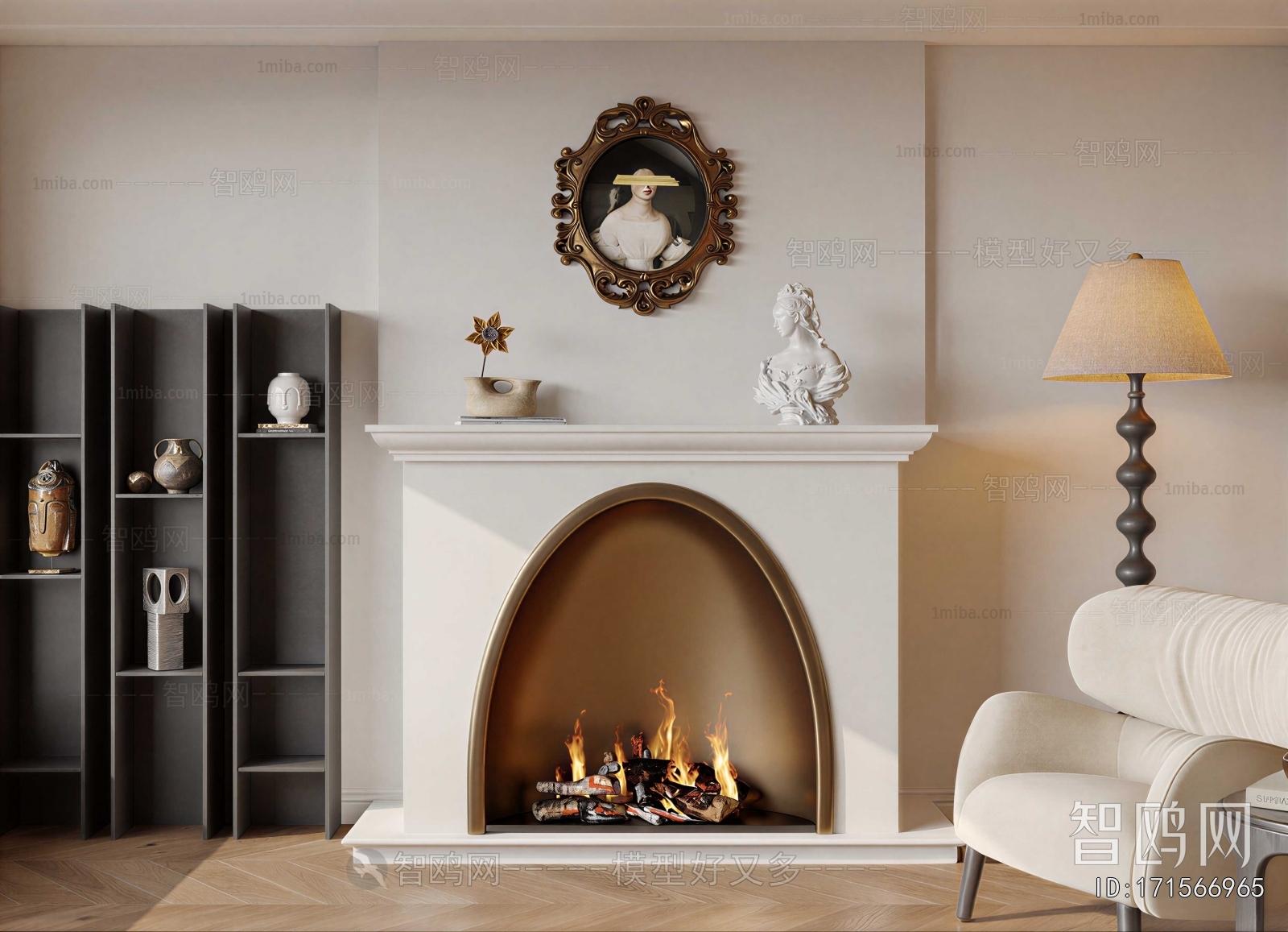 French Style Fireplace