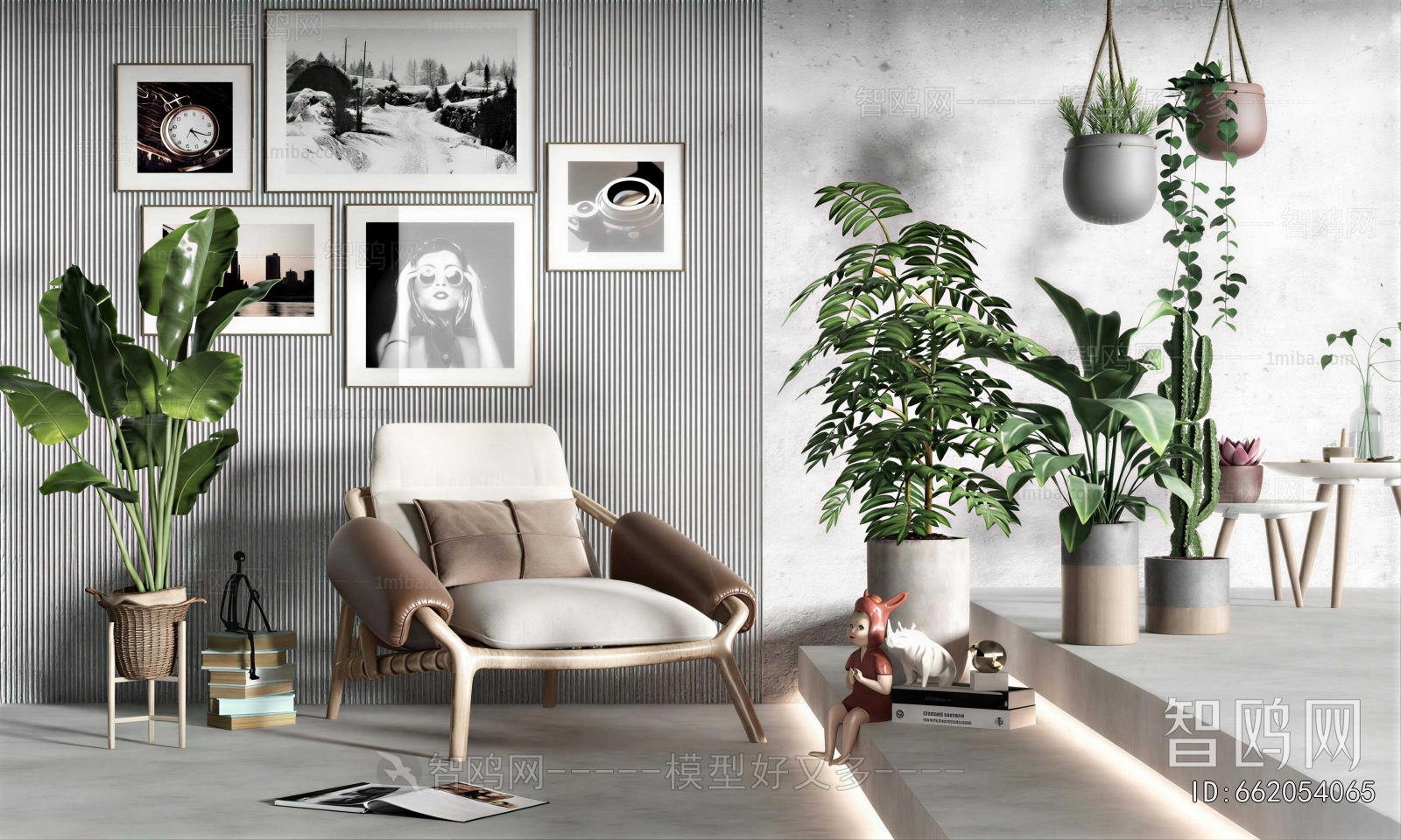 Wabi-sabi Style Lounge Chair