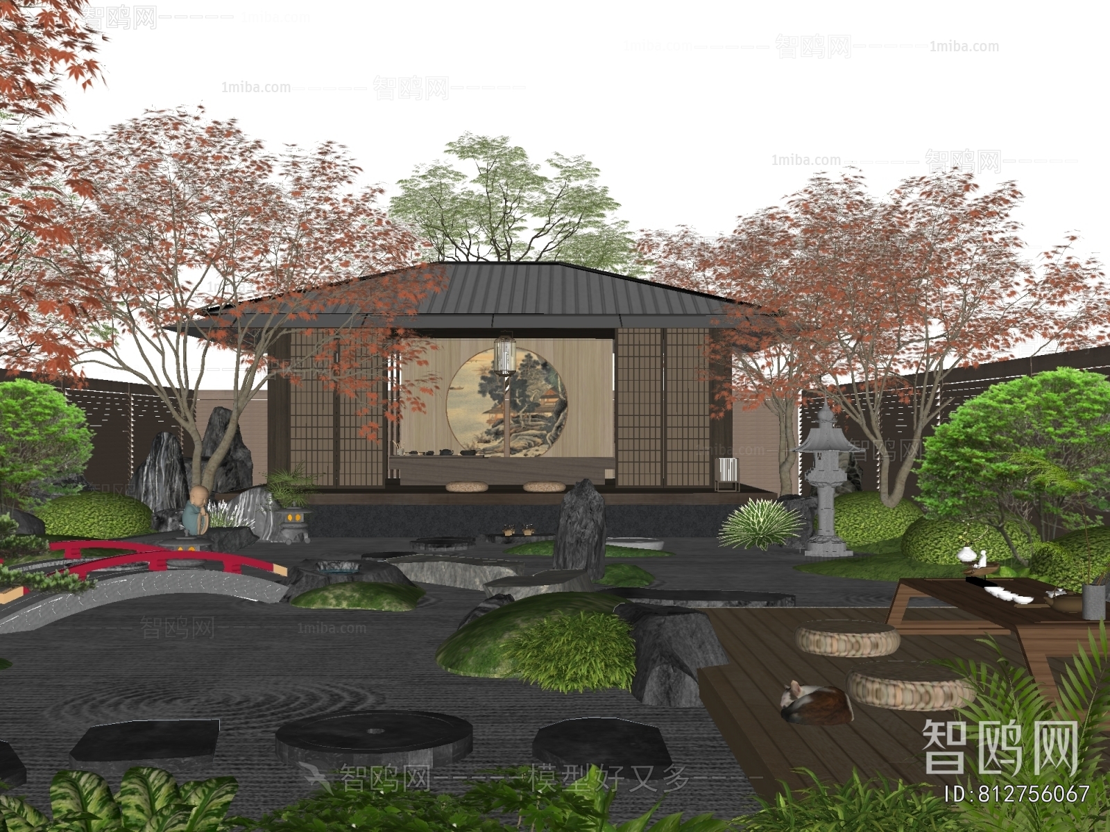 New Chinese Style Courtyard/landscape