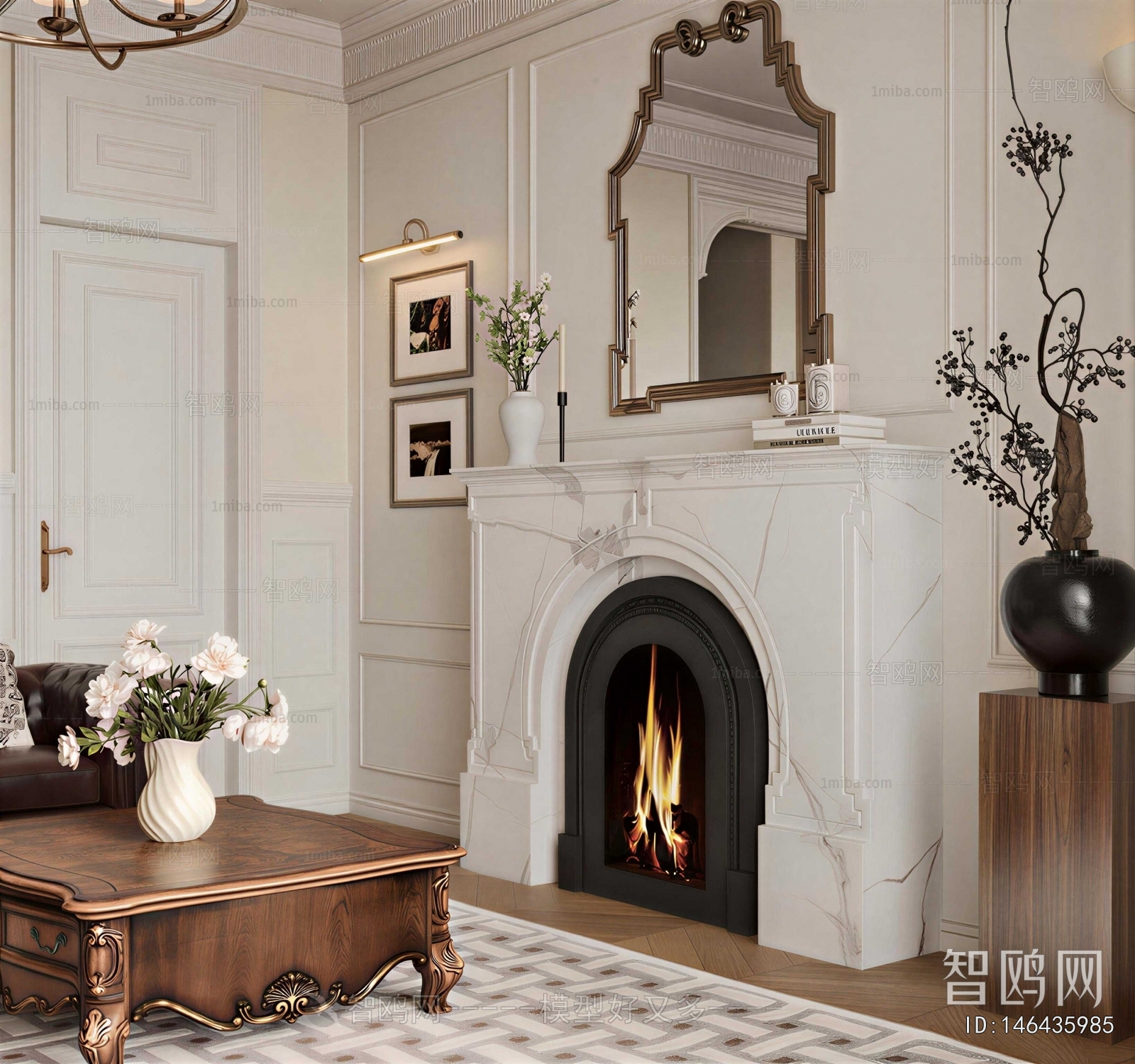 French Style Fireplace
