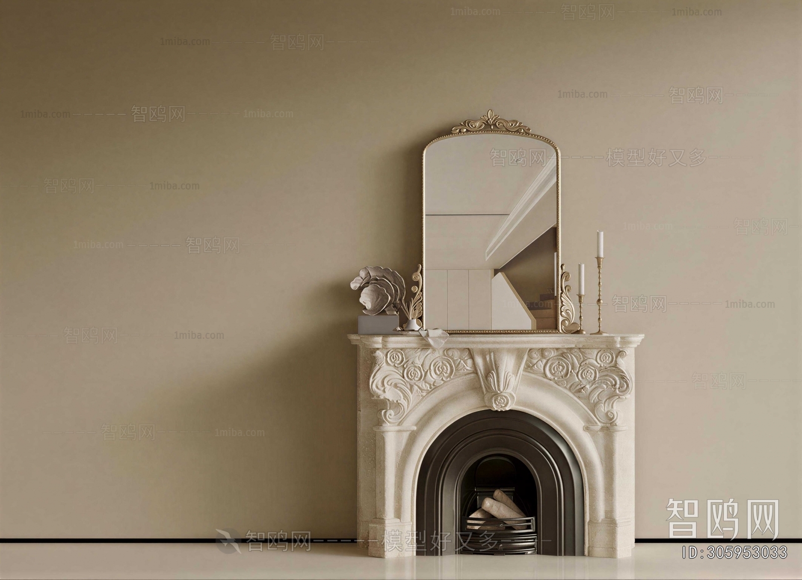 French Style Fireplace